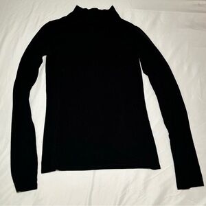 Forever 21 Black Long Sleeve Turtleneck Top